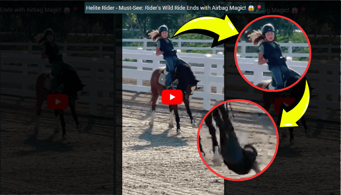 Equestrian Viral Sensation 2024: How a Helite Vest Made a Fall Hilariously Safe!