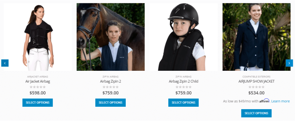 All Helite Equestrian Products here